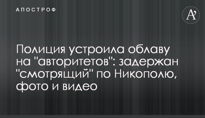 Полиция устроила облаву на 