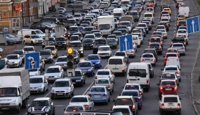 Что происходит на дорогах Киева: карта пробок 7 апреля