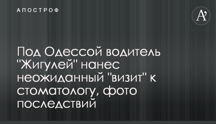 Під Одесою водій 