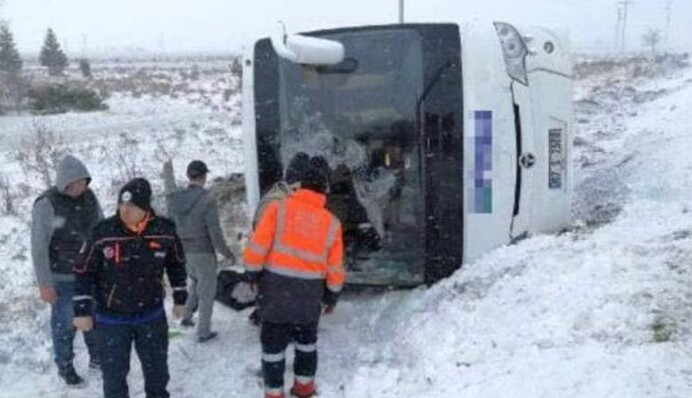 В Турции автобус с российскими туристами не доехал до 