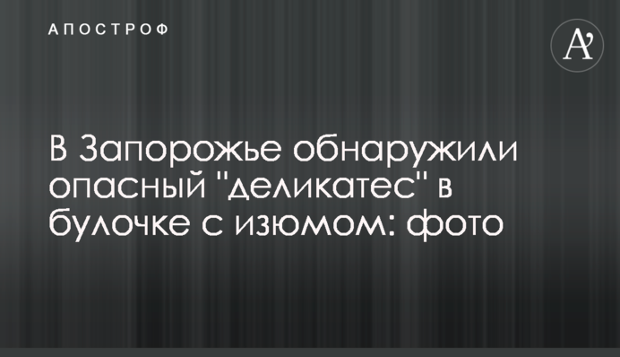 В Запорожье обнаружили опасный 