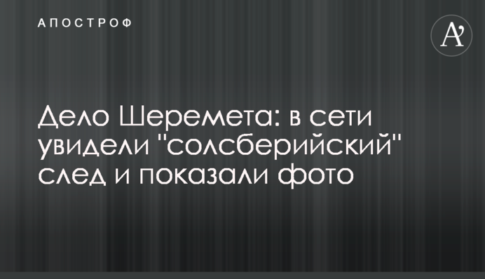 Справа Шеремета: в мережі побачили 
