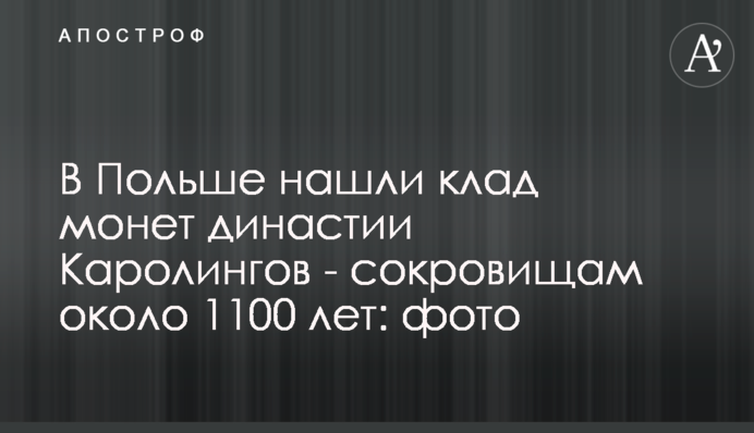В Польше нашли клад монет династии Каролингов - сокровищам около 1100 лет: фото