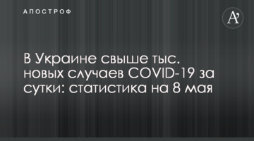 В Украине 8,7 тыс. новых случаев COVID-19 за сутки: статистика на 8 мая