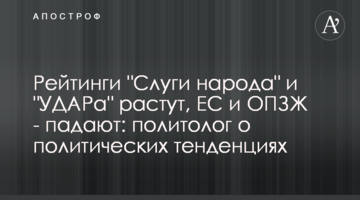 Рейтинги "Слуги народу" та "УДАРу" зростають, ЄС та ОПЗЖ - падають: політолог про політичні тенденції