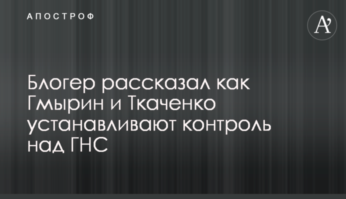 Блогер розповів як Гмирін і Ткаченко встановлюють контроль над ДПС
