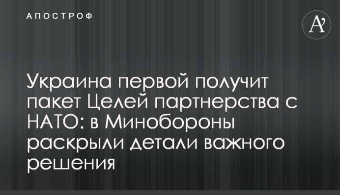 Украина первой получит пакет Целей партнерства с НАТО: в Минобороны раскрыли детали важного решения