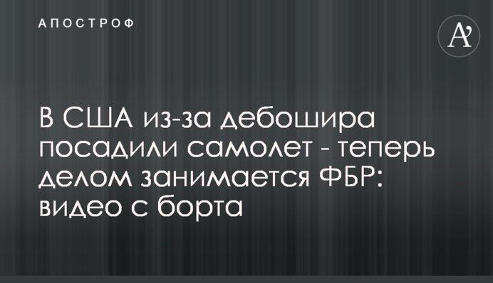 В США из-за дебошира посадили самолет - теперь делом занимается ФБР: видео с борта