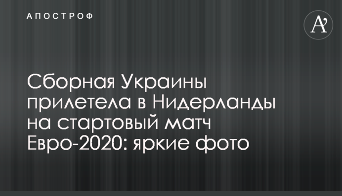 Сборная Украины прилетела в Нидерланды на стартовый матч Евро-2020: яркие фото