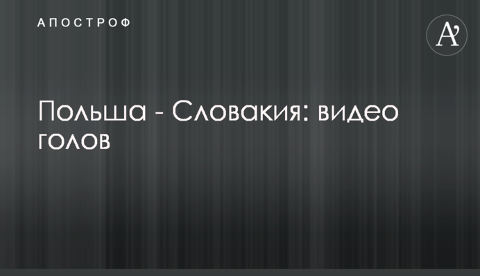 Польша - Словакия: видео голов