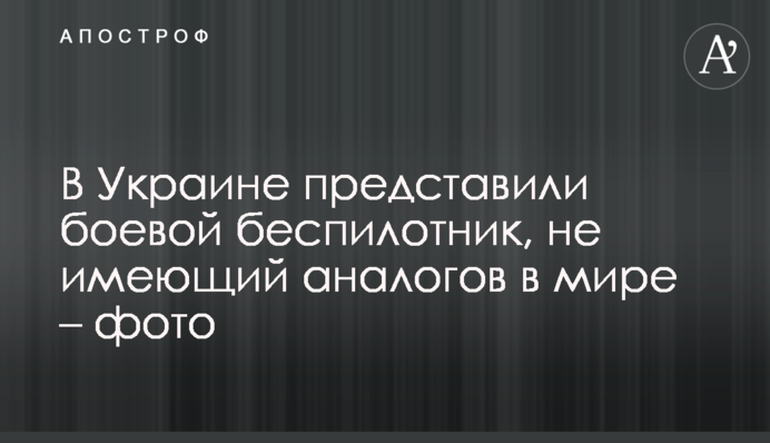 В Україні представили бойової безпілотник, який не має аналогів в світі - фото