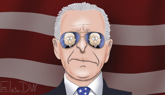 Стережись! У мережі з'явилася яскрава карикатура на зустріч Путіна з Байденом