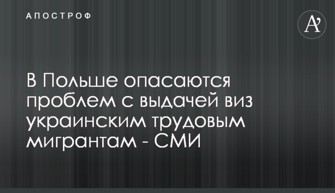 У Польщі побоюються проблем з видачею віз українським трудовим мігрантам - ЗМІ
