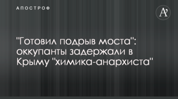 "Готовил подрыв моста": оккупанты задержали в Крыму "химика-анархиста"