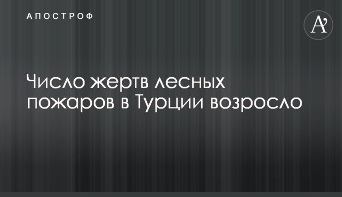 Число жертв лесных пожаров в Турции возросло
