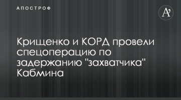 Крищенко и КОРД провели спецоперацию по задержанию "захватчика" Кабмина