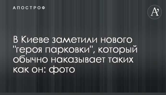 В Киеве заметили нового 