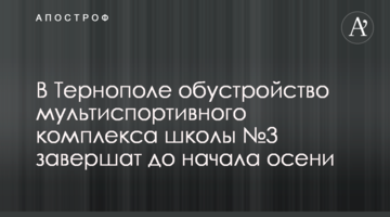 В Тернополе обустройство мультиспортивного комплекса школы №3 завершат до начала осени