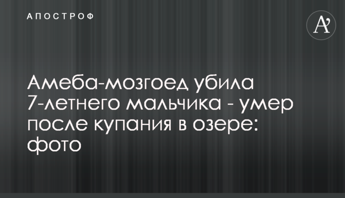 Амеба-мозкоїд вбила 7-річного хлопчика - помер після купання в озері: фото