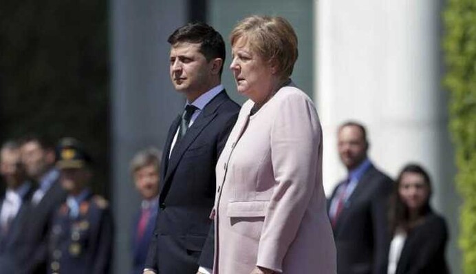 В Украину прилетела Ангела Меркель