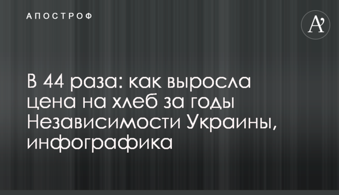 В 44 раза: как выросла цена на хлеб за годы Независимости Украины, инфографика