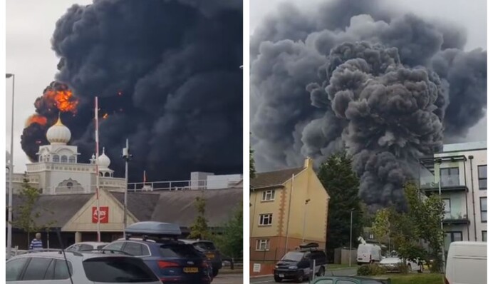 У курортному місті в Англії прогримів потужний вибух і почалася пожежа: відео