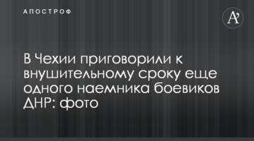 У Чехії засудили до значного терміну ще одного найманця бойовиків ДНР: фото