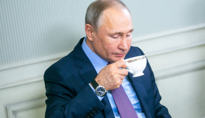 Путин ушел на самоизоляцию и стал героем забавной карикатуры