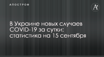 В Україні більше 4600 нових випадків COVID-19 за добу: статистика на 15 вересня