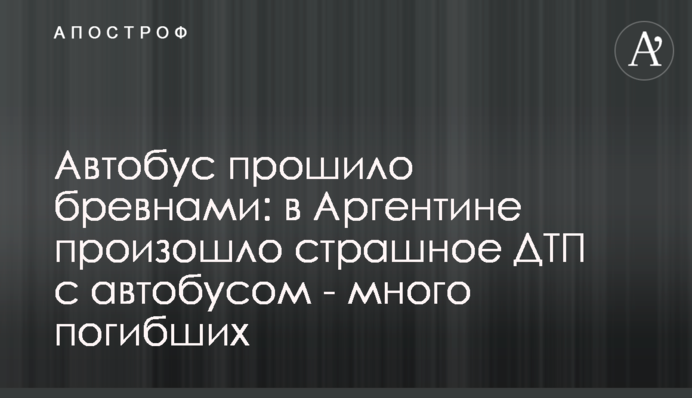 Автобус прошило колодами: в Бразилії сталося страшне ДТП з автобусом - багато загиблих