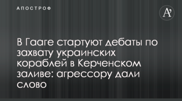 У Гаазі стартують дебати щодо захоплення українських кораблів у Керченській протоці: агресору дали слово