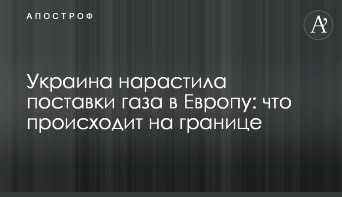 Украина нарастила поставки газа в Европу: что происходит на границе