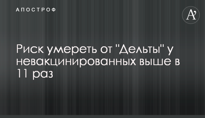 Ризик померти від 