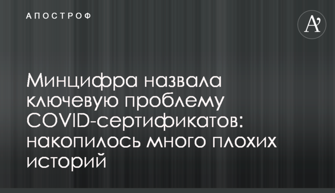Минцифра назвала ключевую проблему COVID-сертификатов: накопилось много плохих историй
