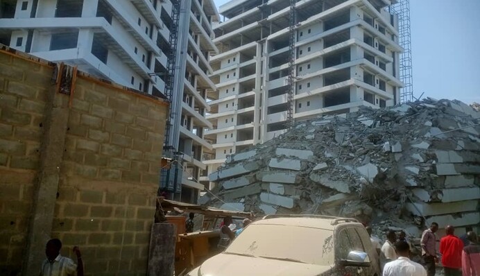 Обвал небоскреба в Нигерии: первые данные о пострадавших и погибших