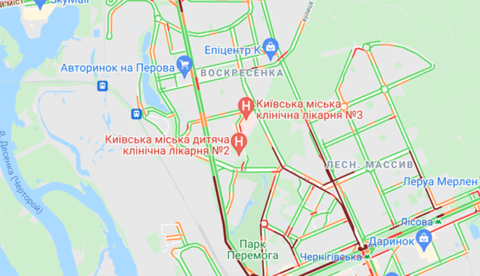 В Киеве произошел сбой в работе общественного транспорта