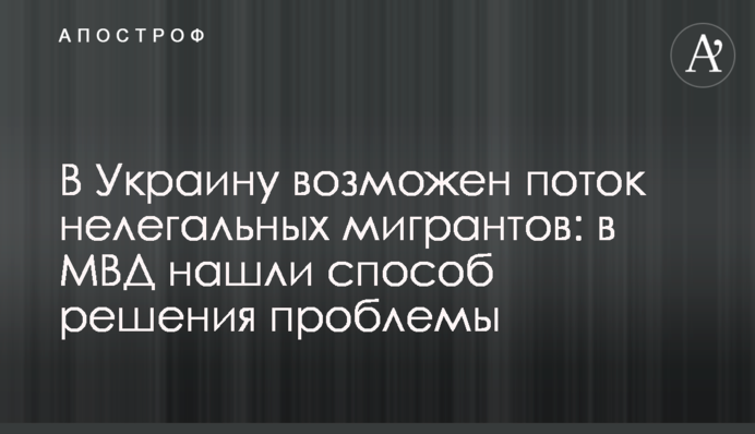 В Украину возможен поток нелегальных мигрантов: в МВД нашли способ решения проблемы