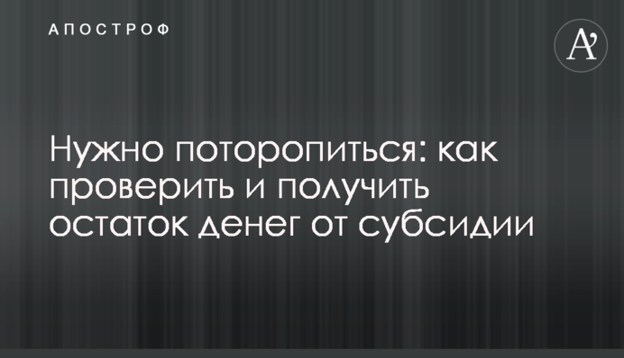 Нужно поторопиться: как проверить и получить остаток денег от субсидии