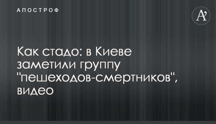 Як стадо: у Києві помітили групу 