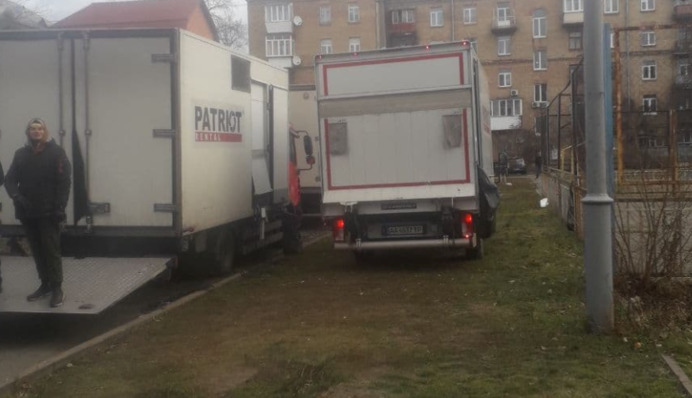 В Киеве киношники отличились 