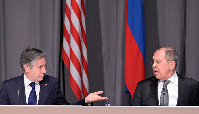 Blinken and Lavrov trade threats over Ukraine in a heated meeting