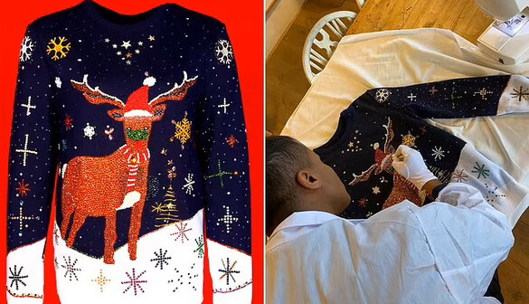 Найдорожчий у світі різдвяний светр прикрасили діамантами та золотом – коштує 1 млн: фото