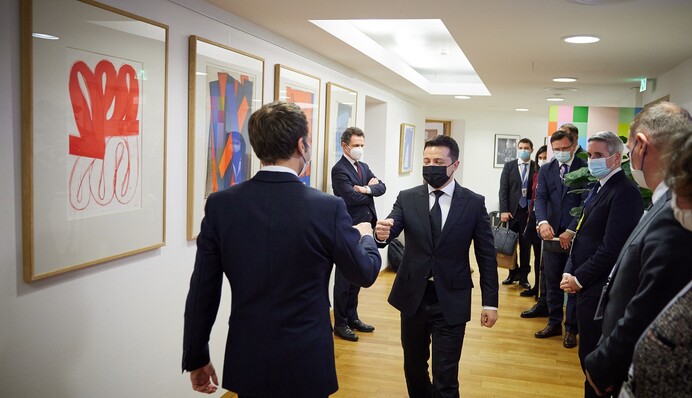 President of Ukraine met with the President of France and  the Federal Chancellor of Germany