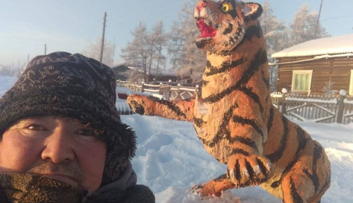 В России из навоза слепили символ 2022 года: фото 