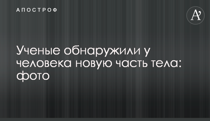 Ученые обнаружили у человека новую часть тела: фото