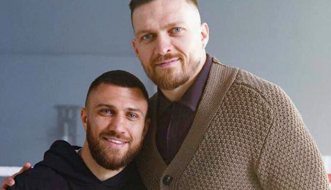 Британський художник представив Усика та Ломаченка у несподіваних образах: фото