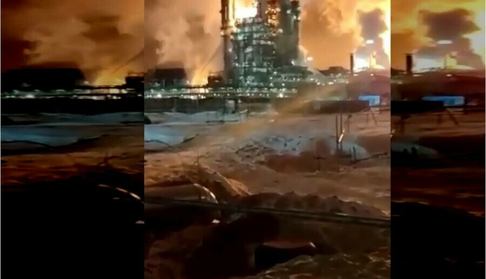 У Росії прогримів потужний вибух на газопереробному заводі: страшні відео