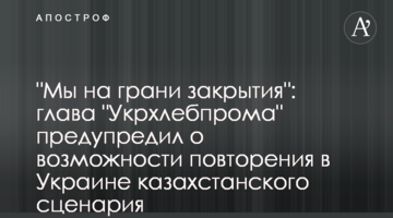 "Мы на грани закрытия": глава "Укрхлебпрома" предупредил о возможности повторения в Украине казахстанского сценария