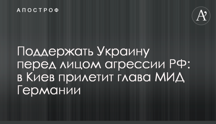Підтримати Україну перед агресією РФ: до Києва прилетить глава МЗС Німеччини