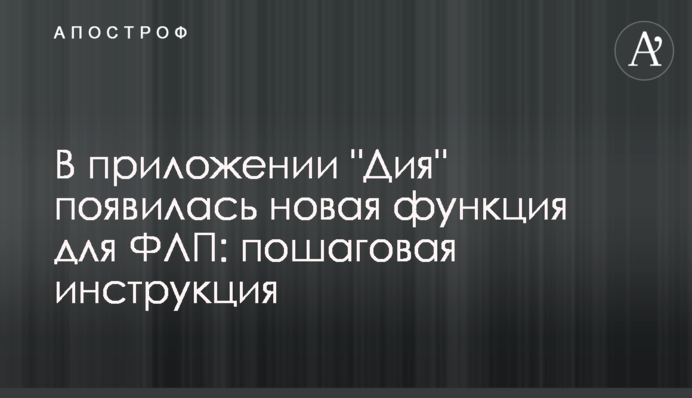 В приложении "Дия" появилась новая функция для ФЛП: пошаговая инструкция